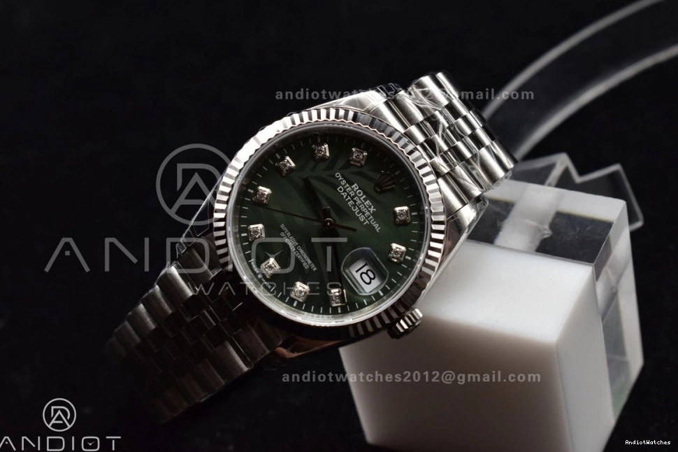 126234 1:1 36 Timeless Diamond On VSF Green VS 904L SS DateJust Best 573 Jubilee Dial Edition Bracelet Steel 1220